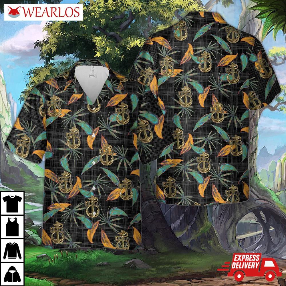 1893 Navy Chief Anchor Hawaiian Shirt