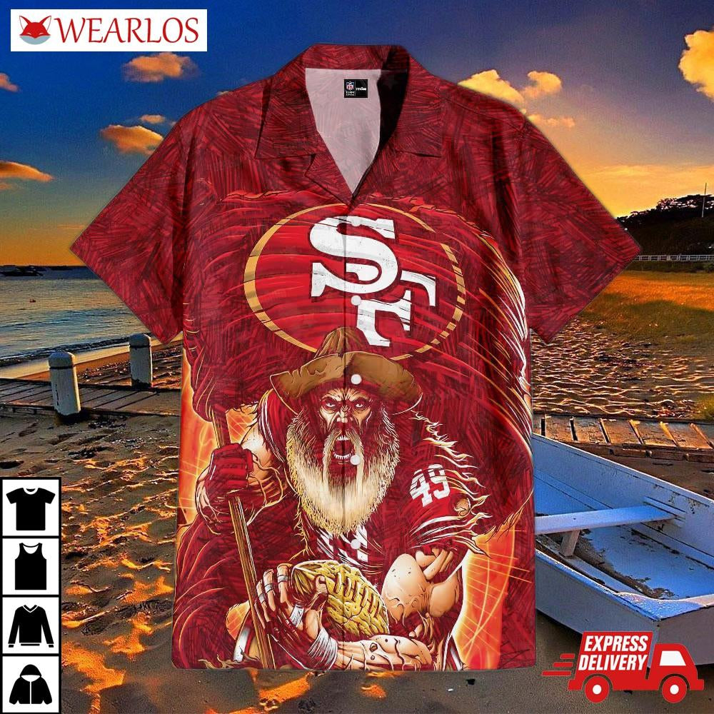 Francisco 49ers Blitz Hawaiian Shirt