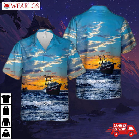 West Coast Shrimp Trawler, "wrangler" Hawaiian Shirt