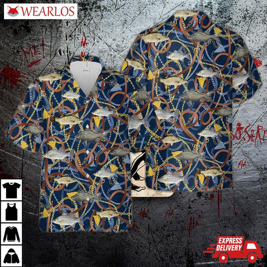 White Bass Fish Hawaiian Shirt