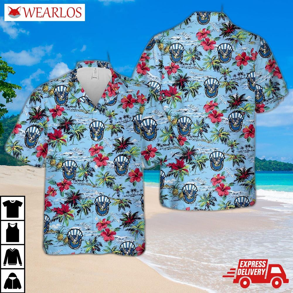 Wings Of Blue - Usaf Parachute Team Hawaiian Shirt
