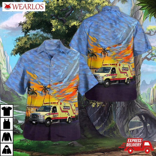 Wisconsin Superior Ambulance Service Hawaiian Shirt